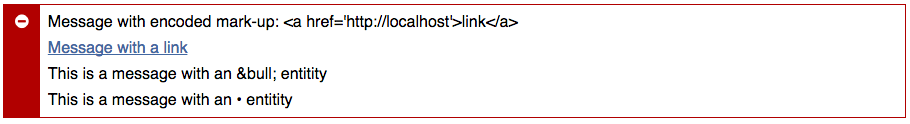 WMessageBox containing error messages